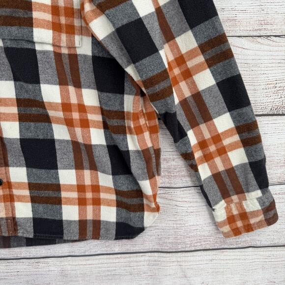 REI Shirt Mens Large Plaid Flannel Button Up Outdoor Workwear Casual - Picture 6 of 12